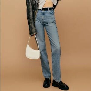 Reformation Abby High Rise Straight Jeans